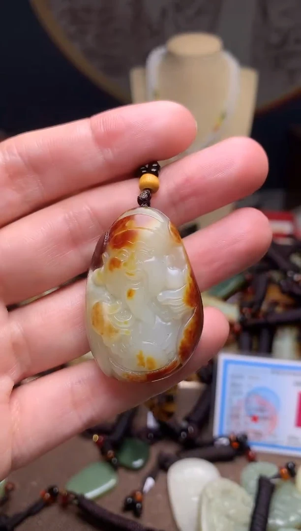 颈饰未镶嵌和田玉新疆料青海料清水和田玉吊坠
