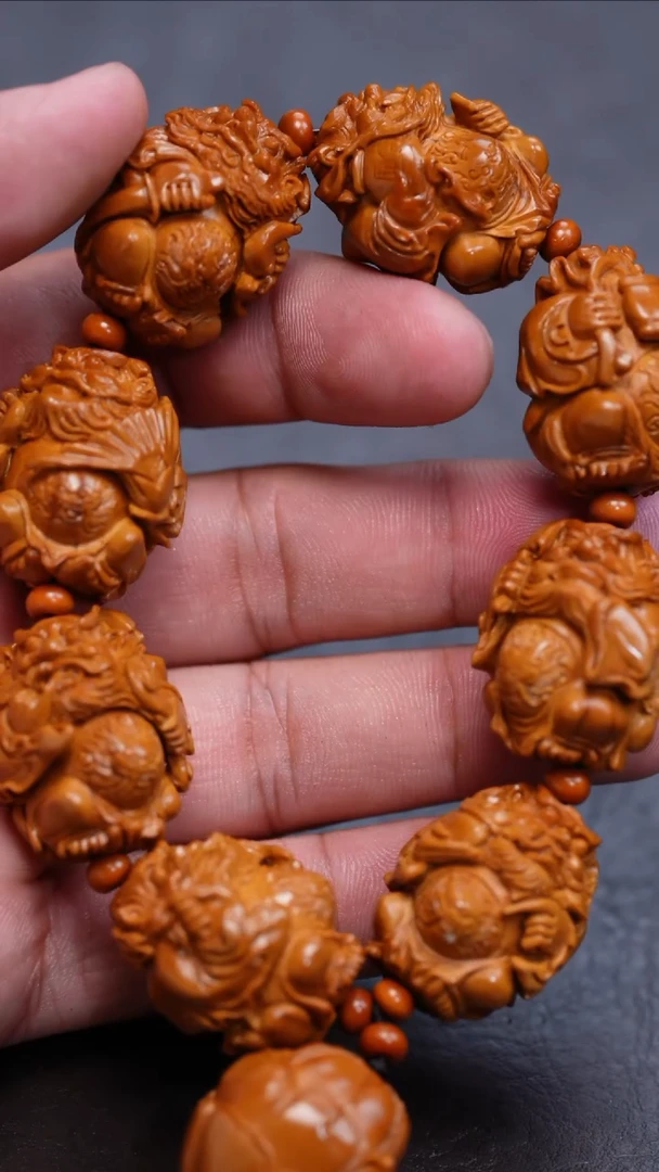 【闪购商品】橄榄核手串/手链苏工核雕苏工核雕