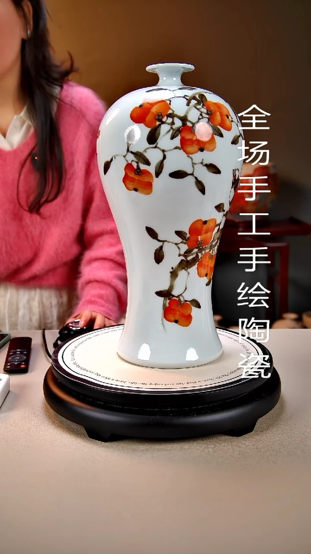 摆件陶景德镇手绘陶瓷28