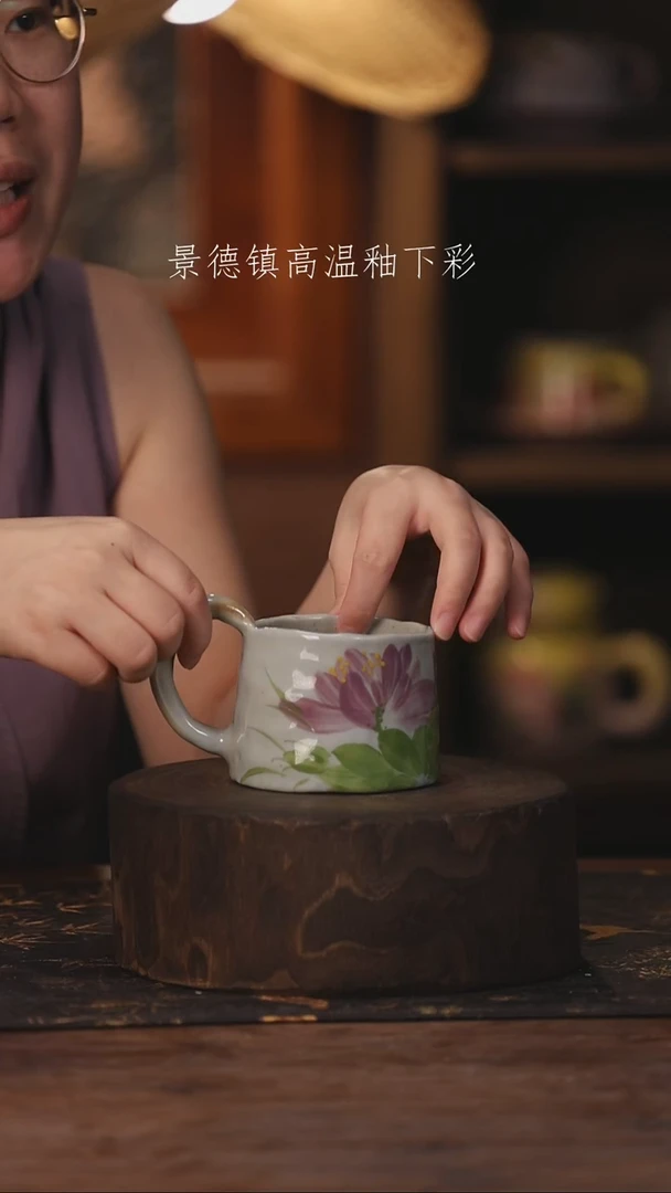 陶瓷景德镇高温釉下手绘陶瓷081