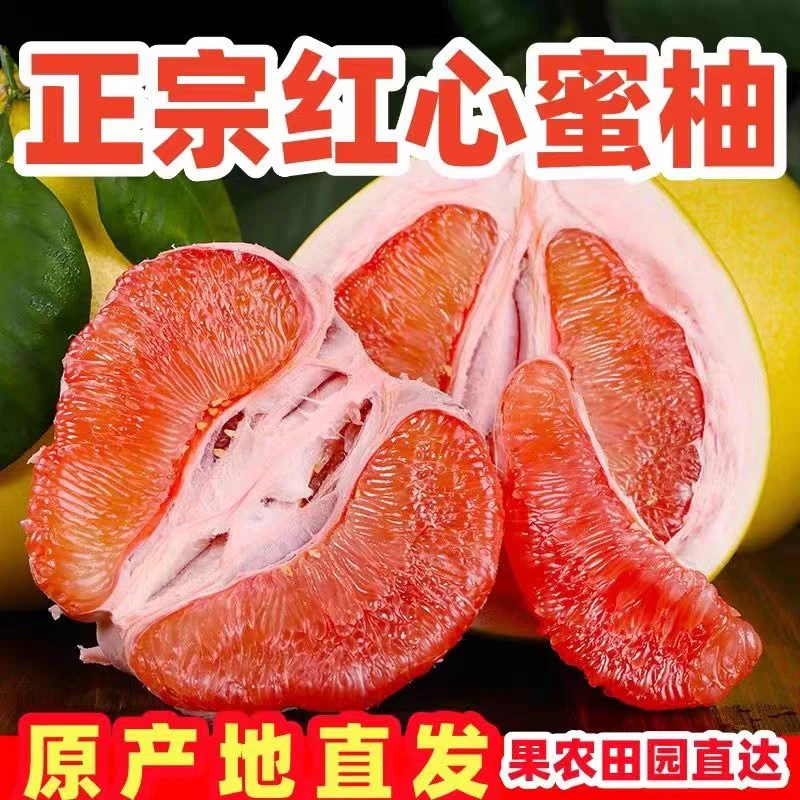 W9【十年老树】福建平和蜜柚红肉柚子红心柚当季孕妇整箱新鲜