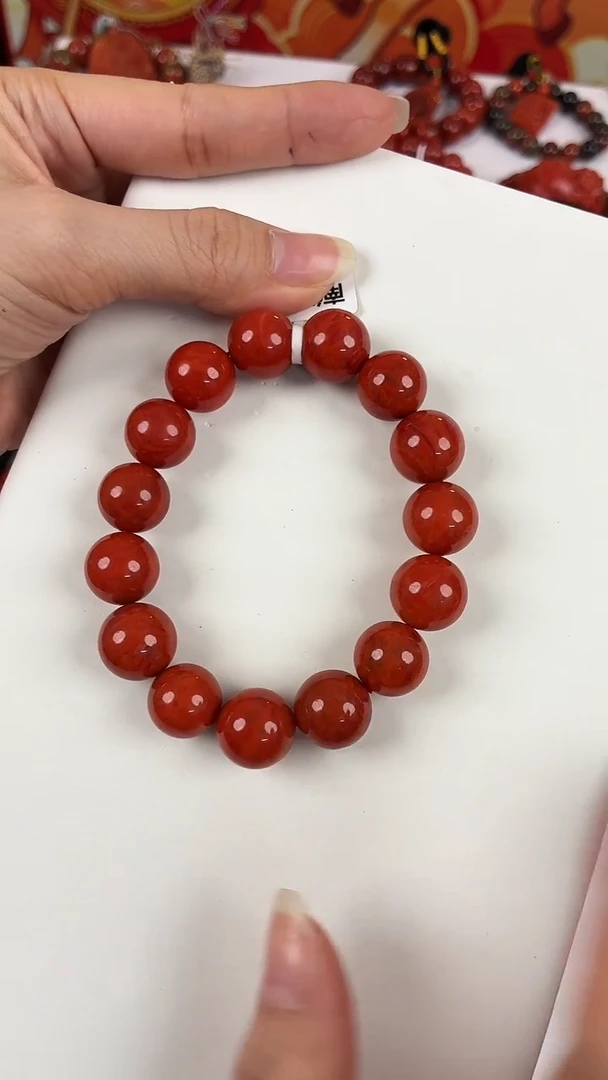 未镶嵌瓦西手串13mm南红玛瑙（一个/条）