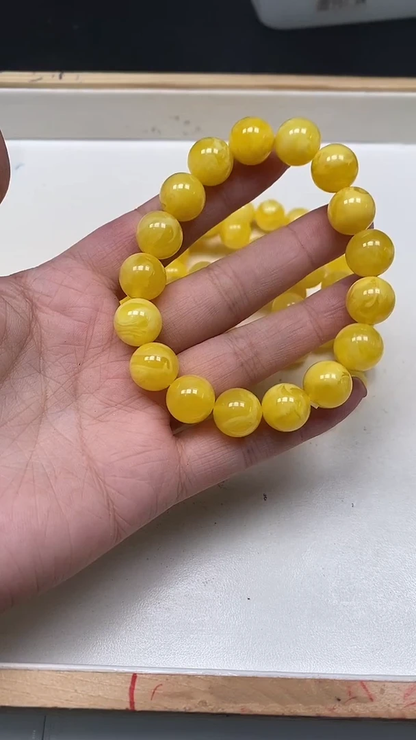 裸石蜜蜡未镶嵌M44 白花蜡10mm1条25元