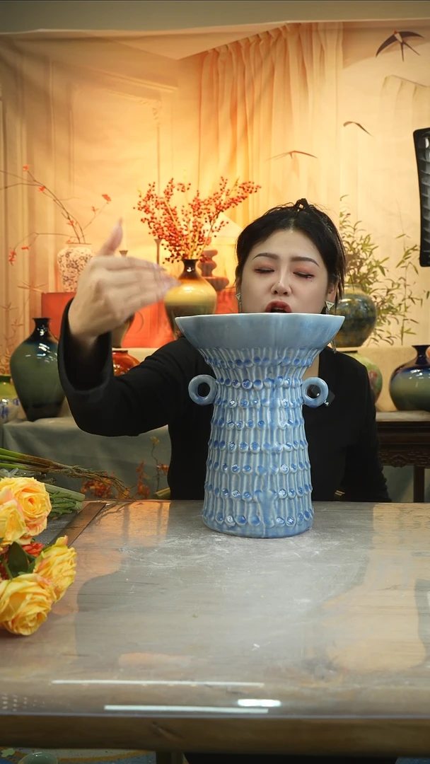 高29口22高温陶瓷花瓶