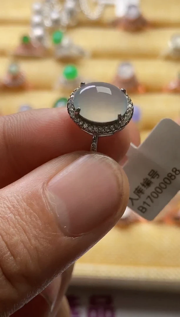 【闪购商品】翡翠戒指银S925镶嵌0000
