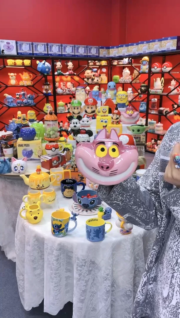 【闪购商品】1@@柴郡猫水杯陶瓷杯