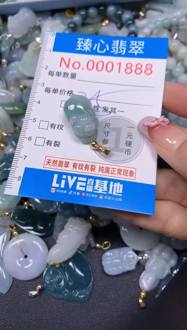 【闪购商品】翡翠颈饰未镶嵌含绳0001888