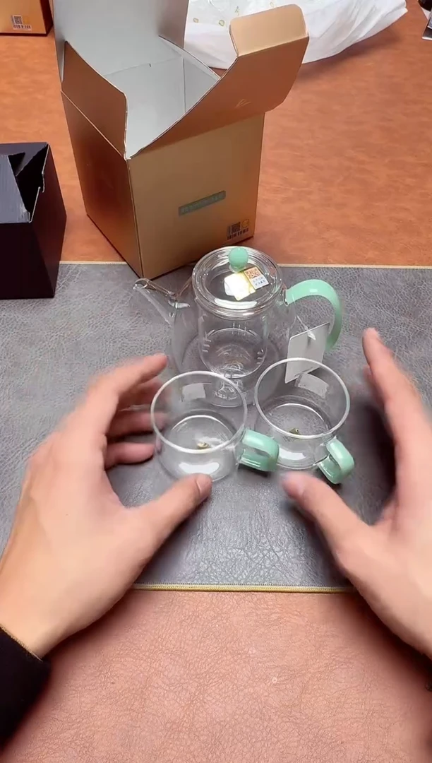 【闪购商品】禾器#宴臣壶浅玉（内胆款）+福容对杯浅玉