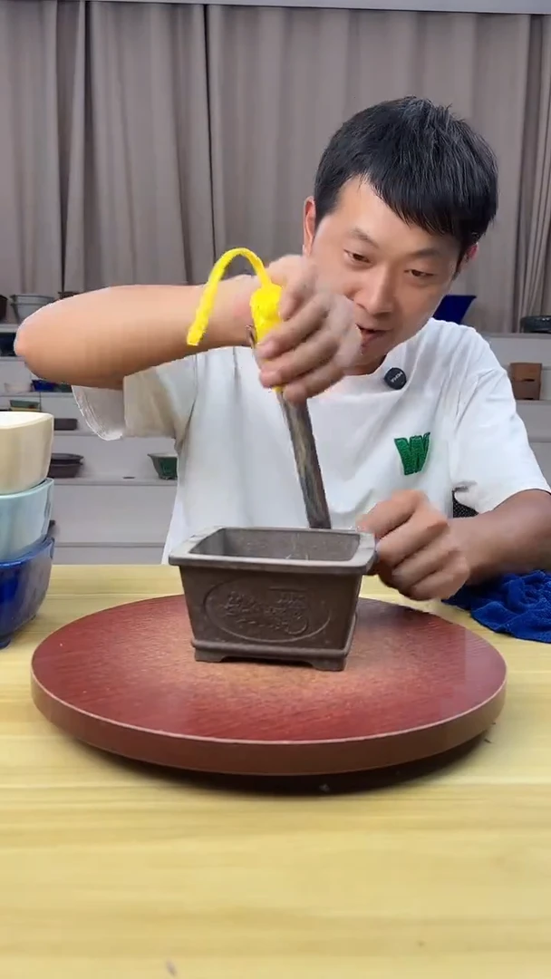 紫砂花盆浅草紫砂花盆