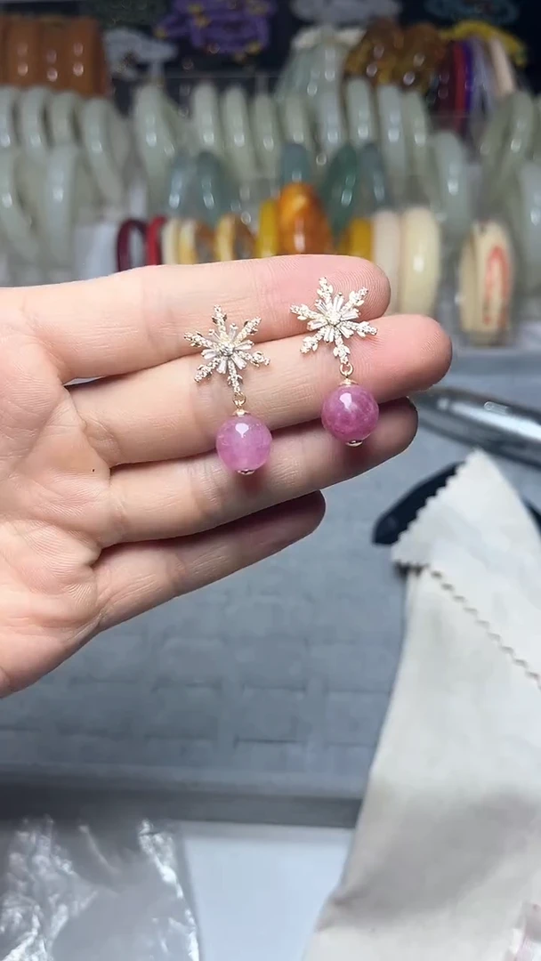 【闪购商品】查罗石耳钉合金耳针