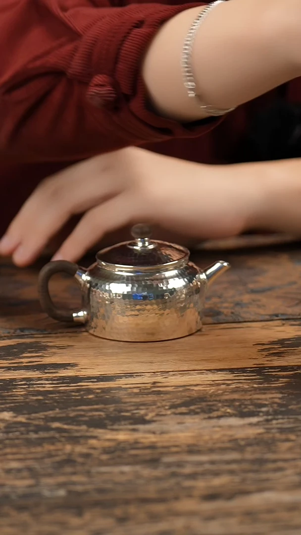 手工锤纹德钟泡茶壶1壶