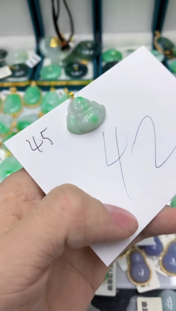 【闪购商品】翡翠颈饰18K金镶嵌号链接111111