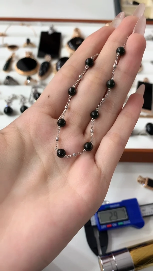 【闪购商品】翡翠手链18K金镶嵌a350gj