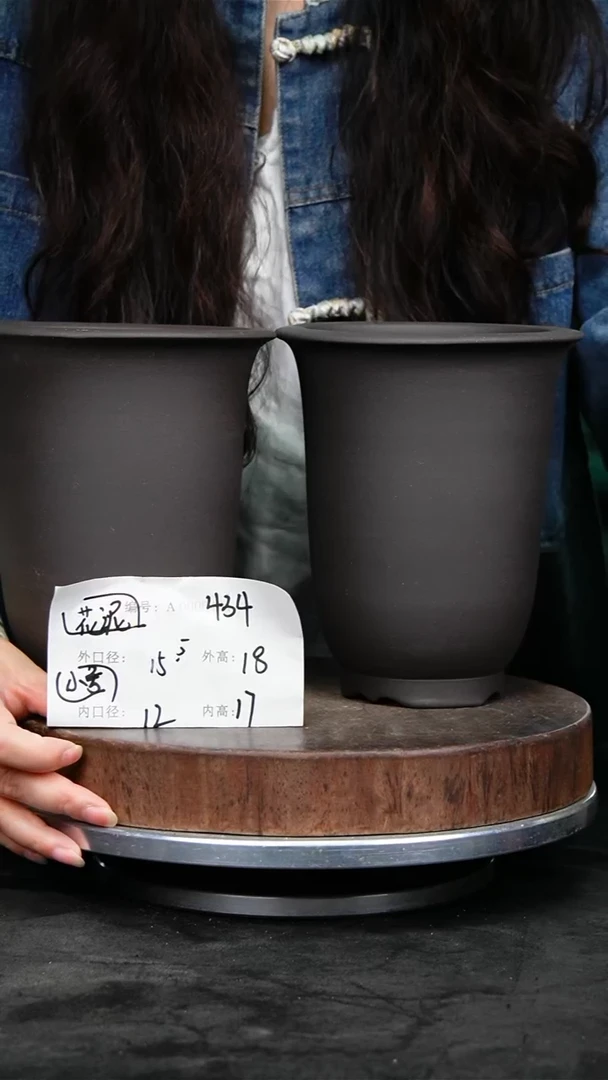 紫砂花盆434瑕疵花泥