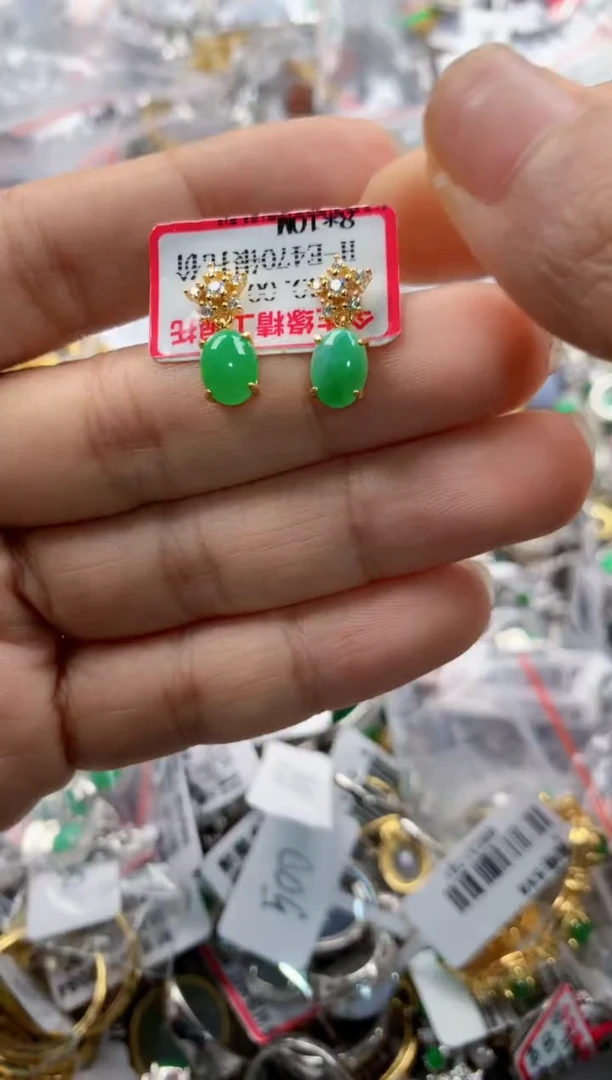 银S925镶嵌戒指翡翠111     51