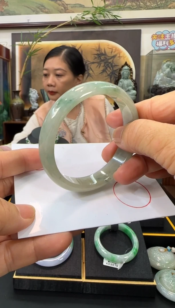 翡翠手镯未镶嵌正圈57 5需包容福利价不退换