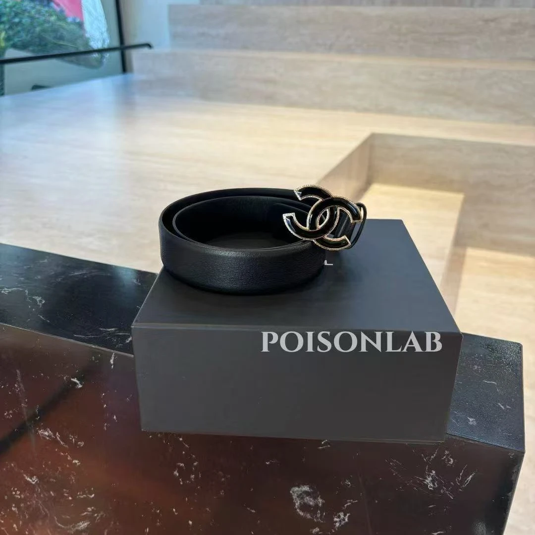 未使用 Chanel/香奈儿 Chanel 黑金色双C皮带/杭州线下实体买手店