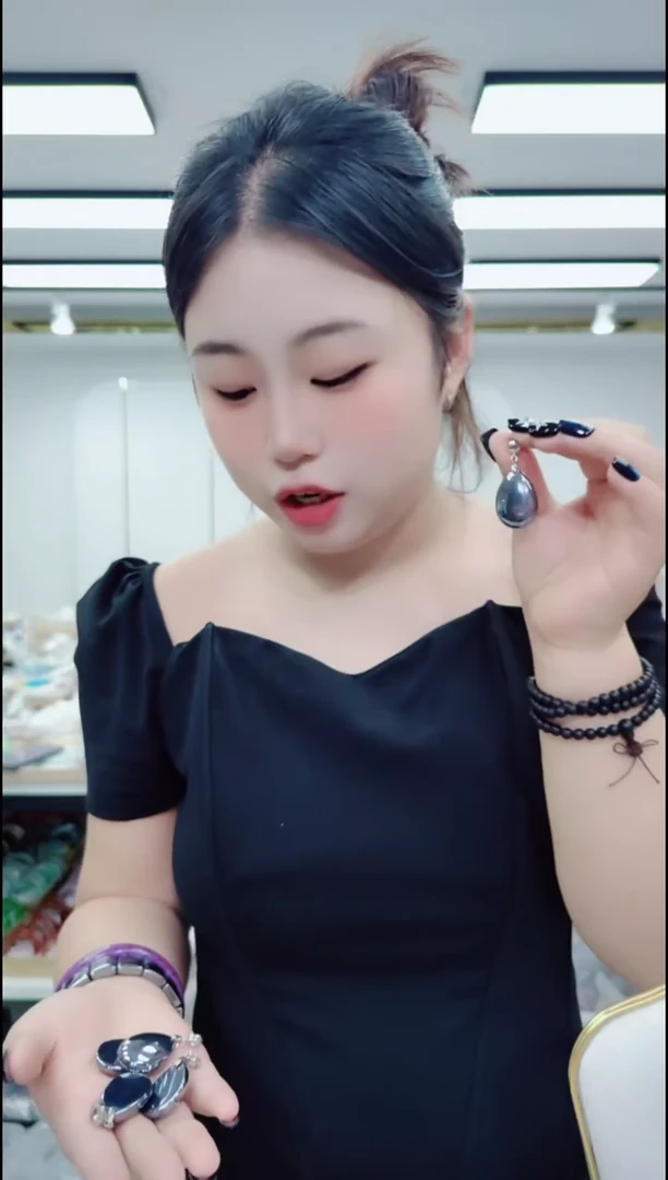 玛瑙/玉髓颈饰合金2964水滴吊坠