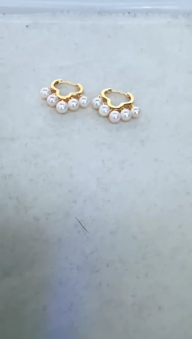 【闪购商品】海水珍珠耳饰银S925镶嵌耳扣