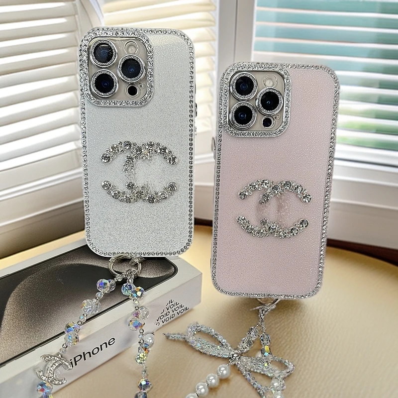 【双排点钻】自带镜头膜满钻小香适用苹果16ProMax/15/14/13手机壳