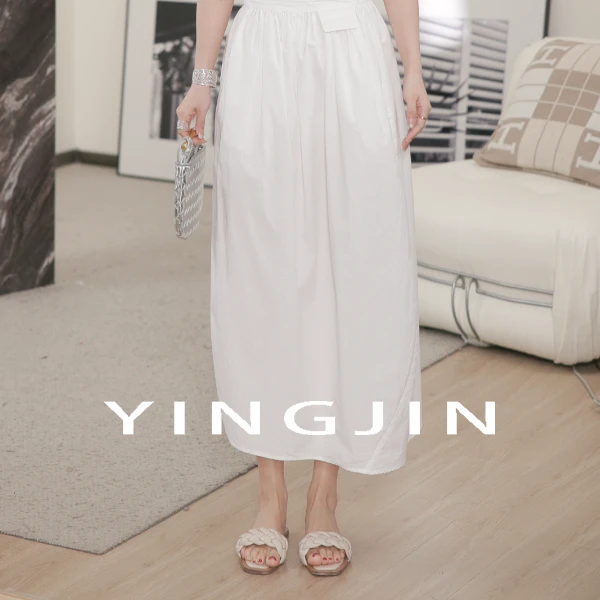 【YINGJIN】"牵牛花"新款优雅简约花苞长裙-SE0506Q