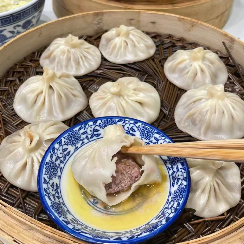 【皮薄不破】开封灌汤包懒人早餐包黑猪肉薄皮包速食冻品半成品商用