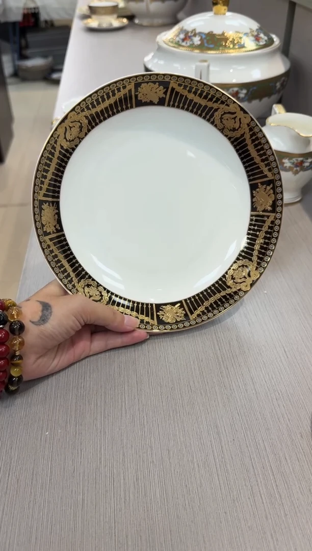 瓷片8英寸菜盘 1个