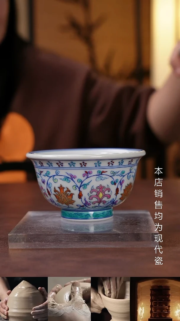 摆件景德镇全手工手绘