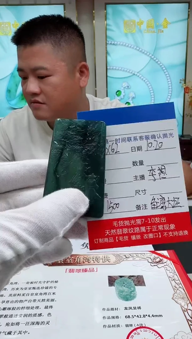 未镶嵌定制翡翠LX62翡翠吊坠-多样性发其一