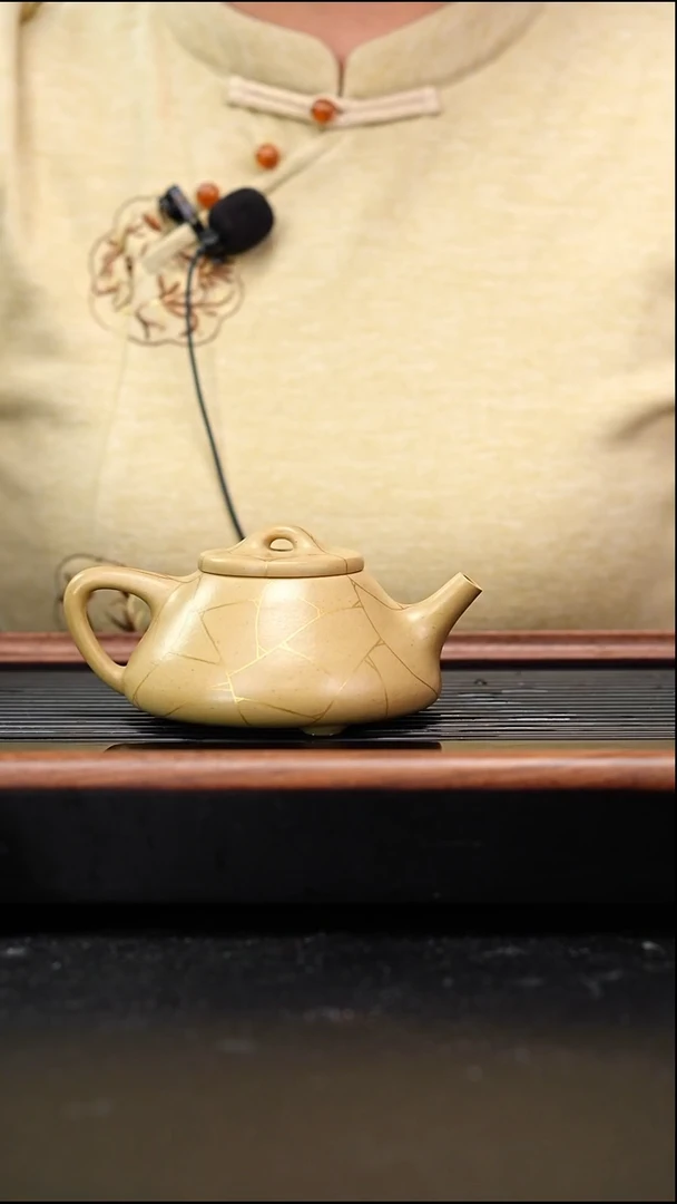 茶壶紫砂本山绿泥子冶石瓢冰裂纹