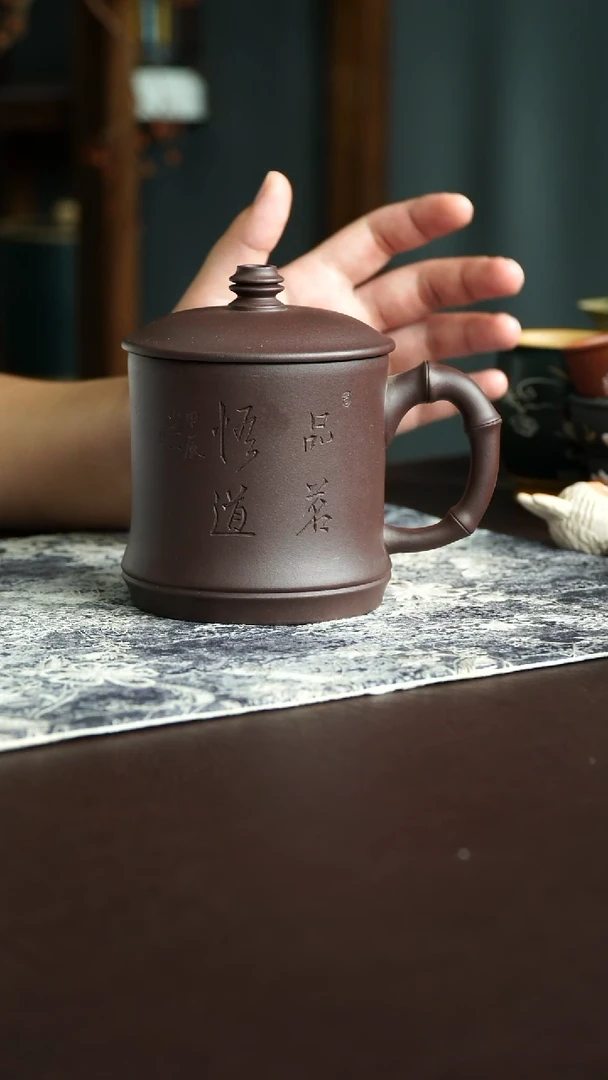 茶杯紫砂39宜兴紫砂主人杯瑕疵