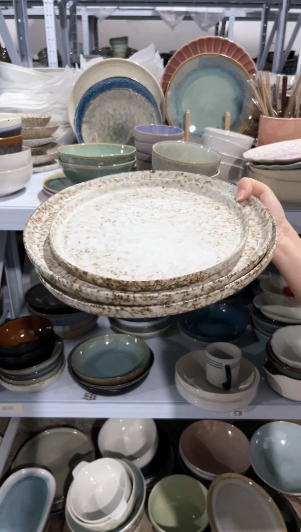 【闪购商品】瓷片外贸尾货微瑕满20包邮X3 2大1小盘