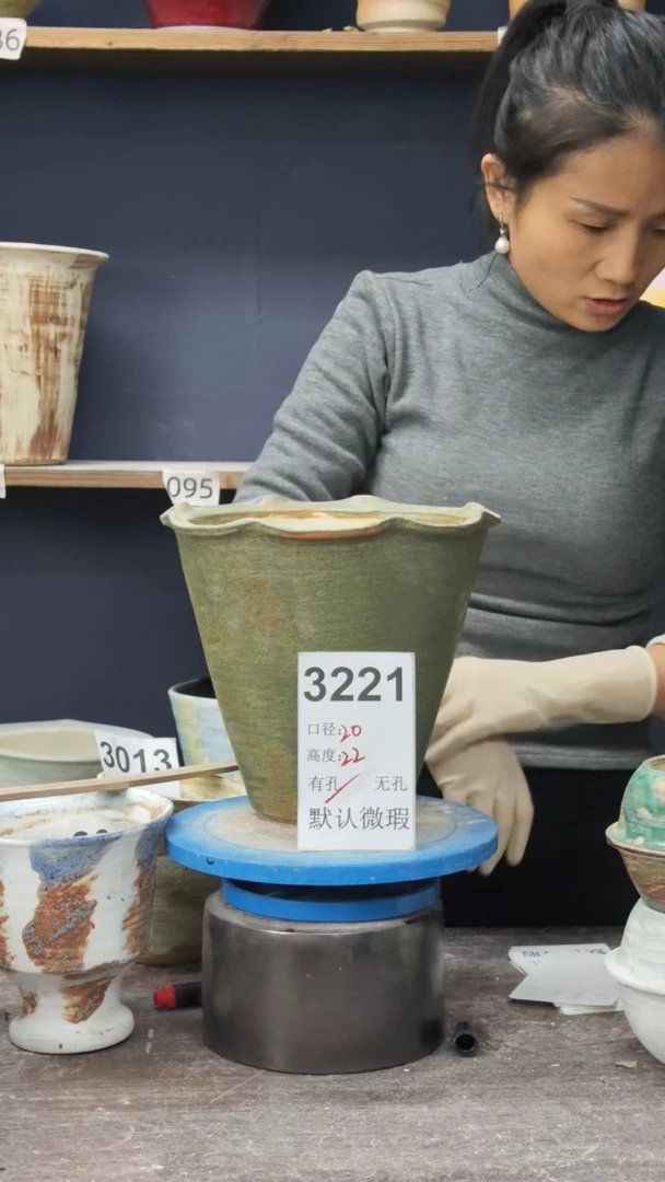 景德镇花盆默认微瑕3221