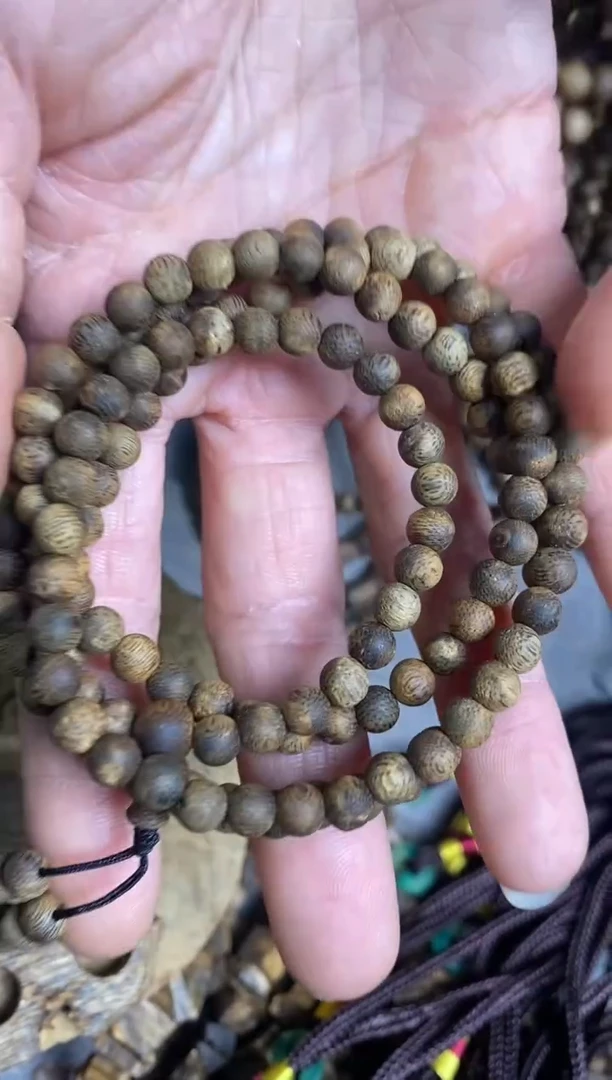 沉香手串千里香05圆珠多圈手串多样性发一