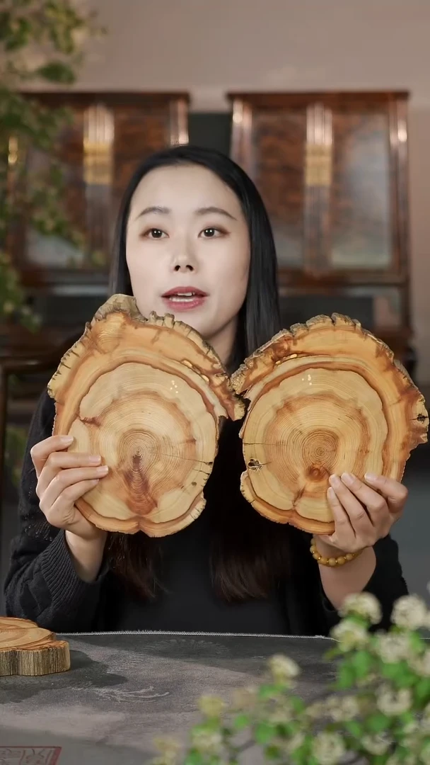 柏木（崖柏）淳化黑油闻香香片2片655