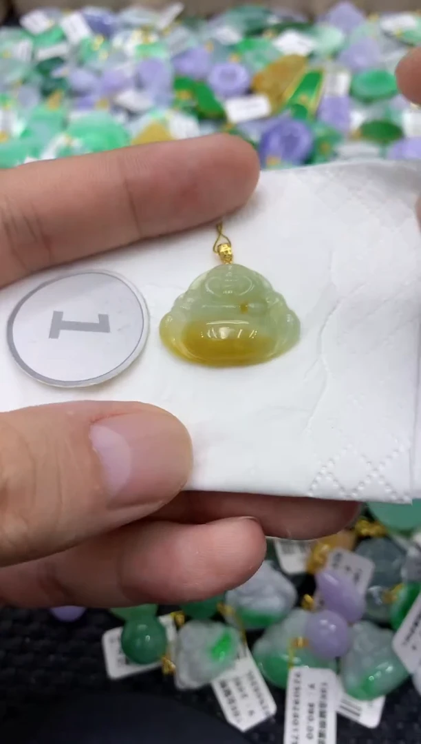 颈饰未镶嵌翡翠天然缅甸翡翠A货