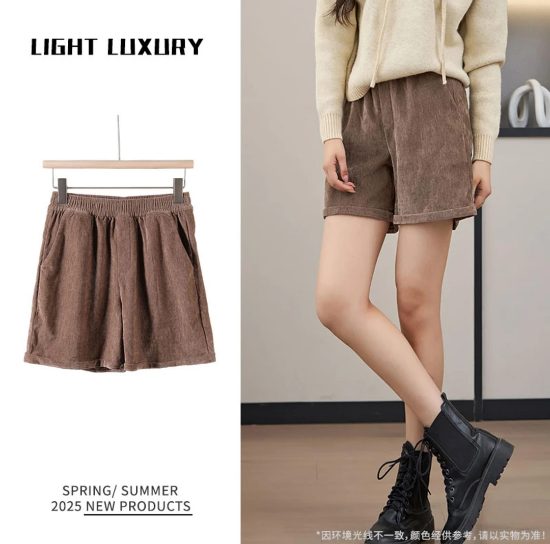 【廓形定理”，机能短裤】可搭配靴子穿秋冬雪棉绒短裤 ZQ YQ00075