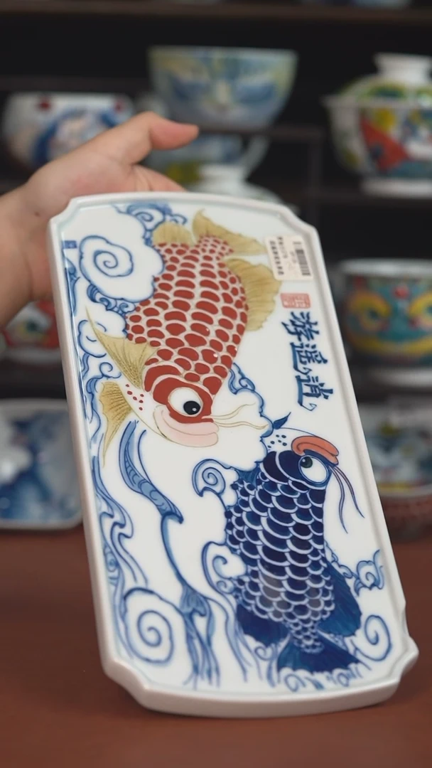 昨明  手绘壶承（微瑕福利 ）