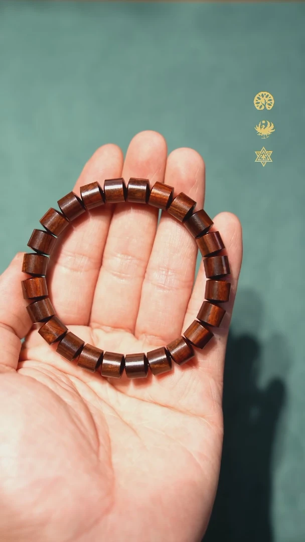 手串/手链黄花梨/降香黄檀开****！老料油梨精工竹节佛珠