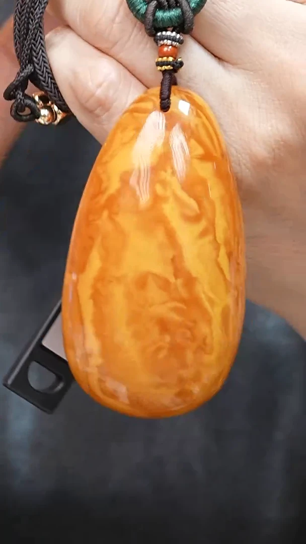 蜜蜡颈饰未镶嵌8251天然蜜蜡珠宝奇石全部保真