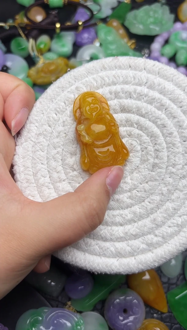 颈饰未镶嵌翡翠缅甸翡翠吊坠