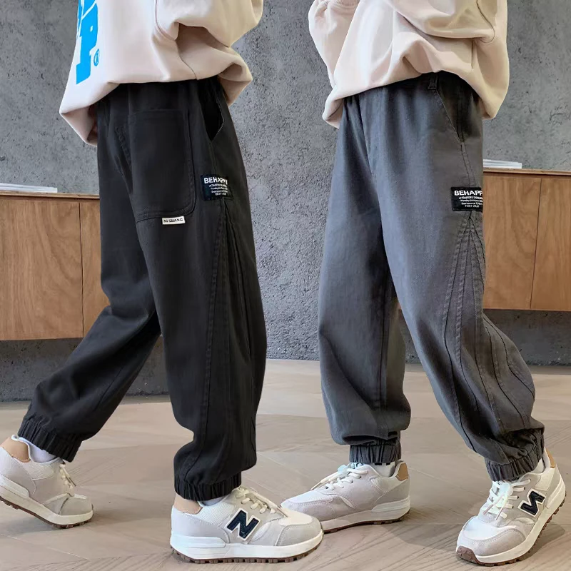 男童裤子秋季帅气宽松2025中大童休闲长裤儿童运动裤韩版潮流洋气