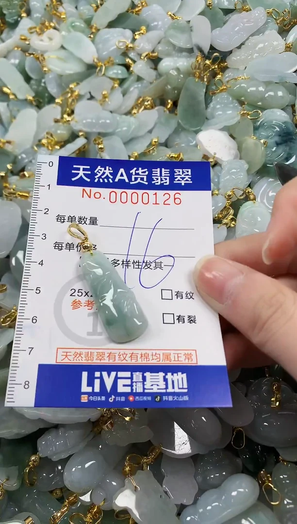 颈饰未镶嵌翡翠纯天然a货翡翠