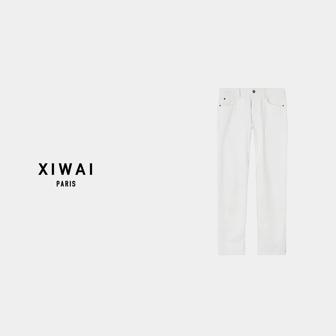 高级男装 春夏新品25s男士莱赛尔混纺面料经典休闲直筒裤 7086