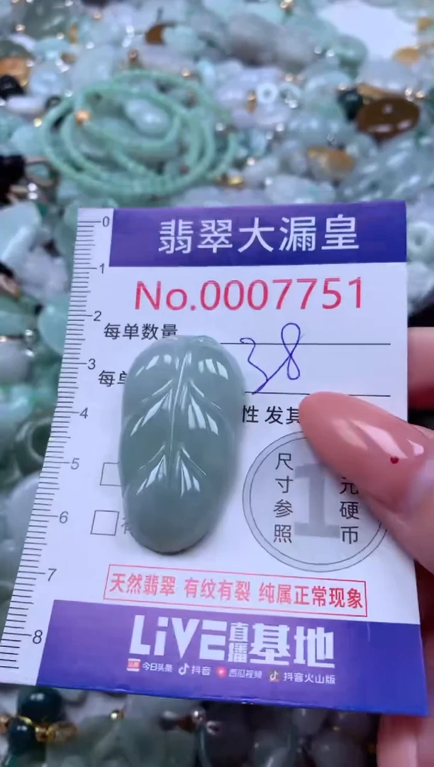 吊坠(不含链)未镶嵌翡翠7751