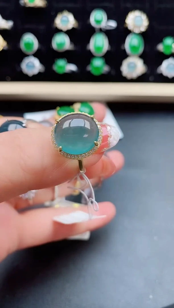 【闪购商品】翡翠戒指银S925镶嵌11111