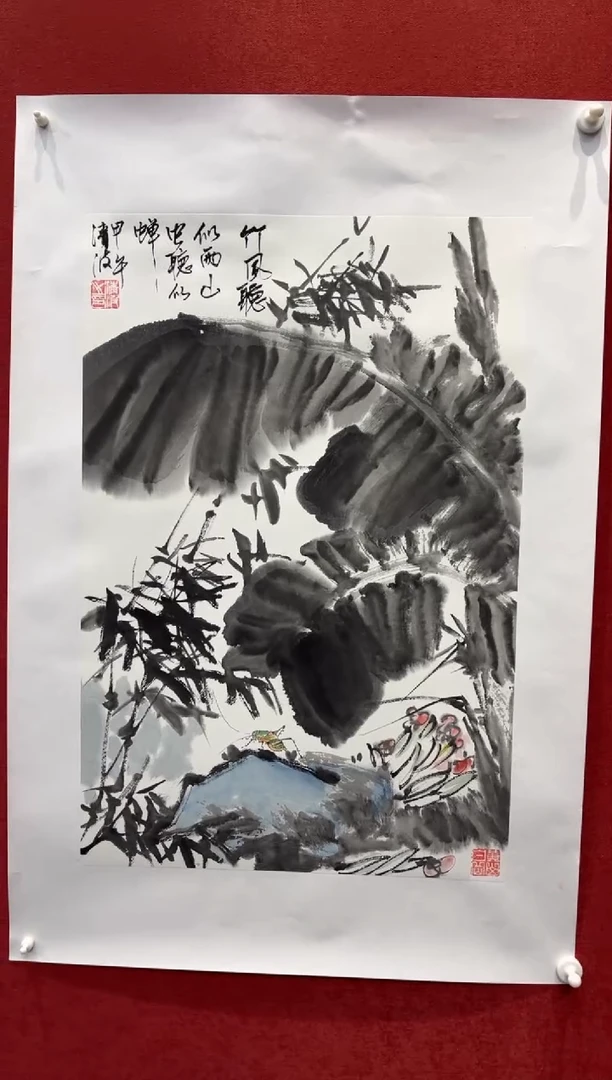 【闪购商品】国画花鸟-四开三-托底