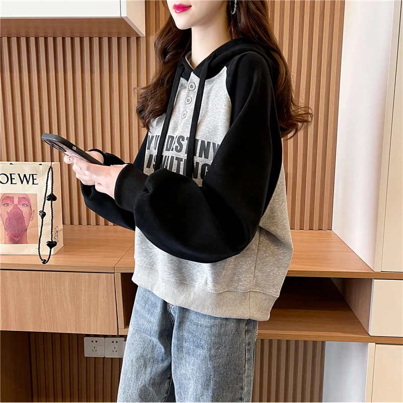 大码300斤设计感2025新款宽松oversize韩版连帽卫衣秋冬季上衣ins