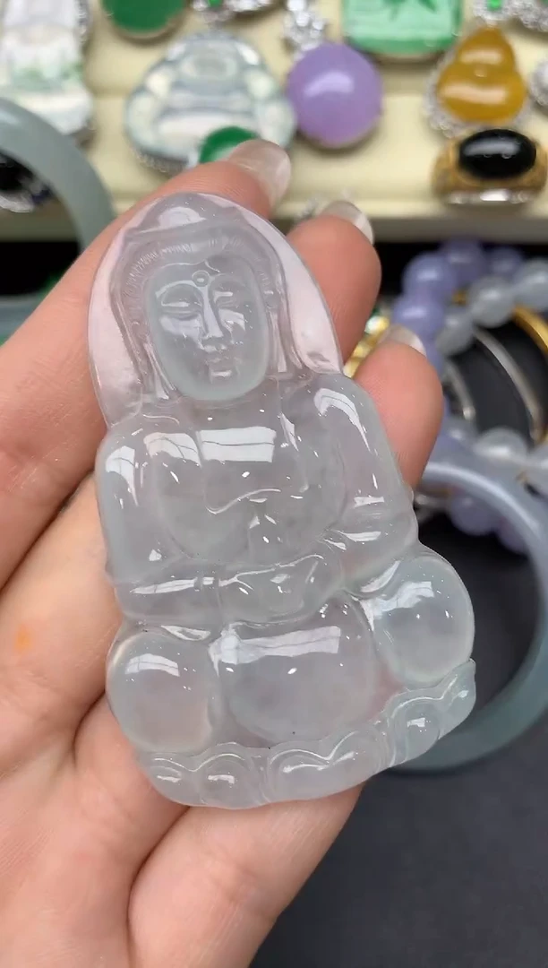 翡翠未镶嵌颈饰314-雪姐翡翠天天见