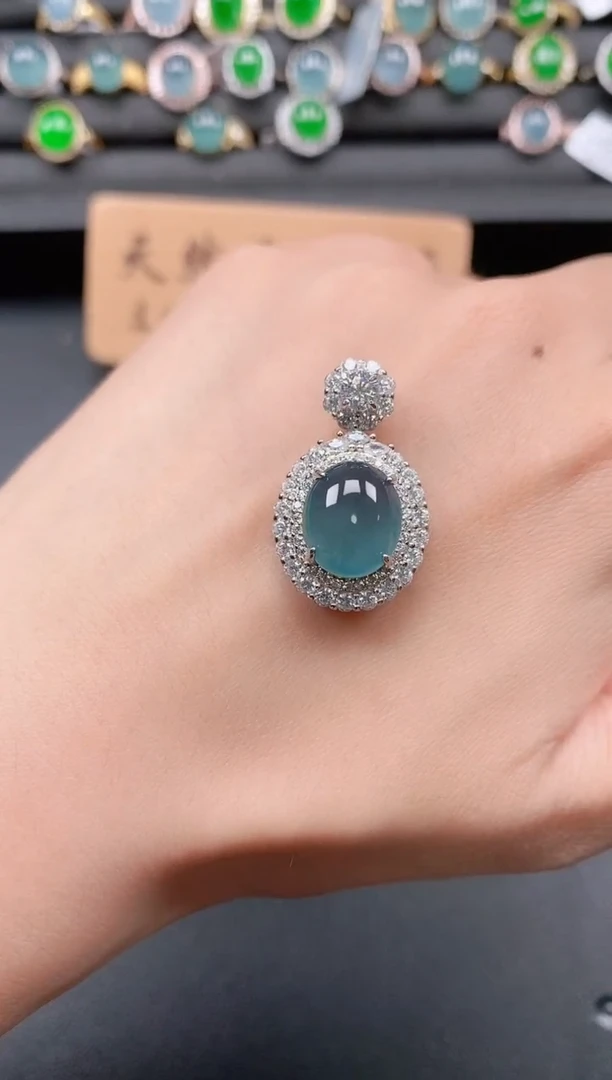 银S925镶嵌戒指翡翠1111